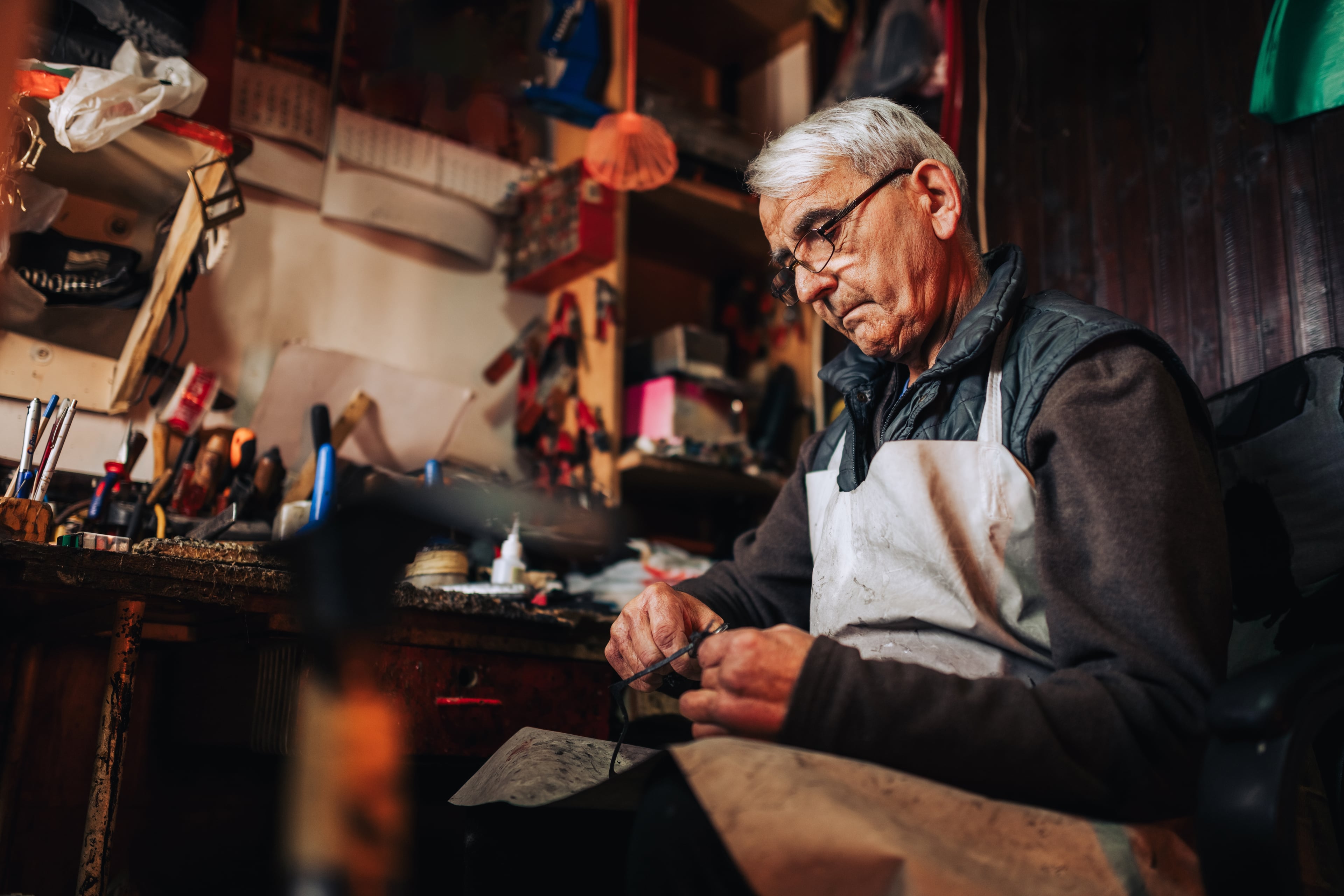 An Italian craftsman's workshop — archival documentation of generational mastery